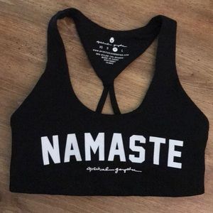 NAMASTE SPIRITUAL GANGSTER SPORTS BRA